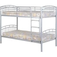 Seconique Ventura Silver 3ft Single Bunk Bed