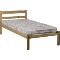 seconique panama natural wax pine bed