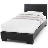 Serene Parma Brown Faux Leather Bed - 3ft Single