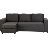 Seconique Dora Dark Grey Fabric Corner Sofa Bed