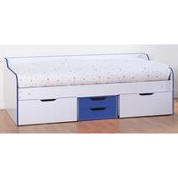 Seconique Dante White and Blue Day Bed