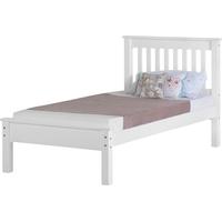 Seconique Monaco White 3ft Single Low Foot End Bed