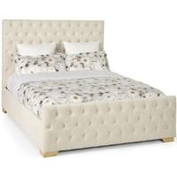 Serene Lillian Pearl Fabric Ottoman Bed