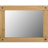 seconique corona distressed waxed pine large wall mirror