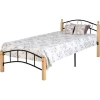 Seconique Luton Natural and Black 3ft Single Bed