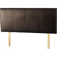 Seconique Palermo 4ft 6in Double Brown Faux Leather Headboard
