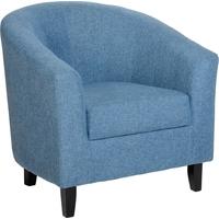 Seconique Tempo Blue Fabric Tub Chair