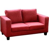 Seconique Tempo Red Fabric Two Seater Sofa