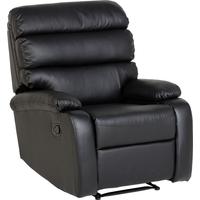 Seconique Bellamy Black Faux Leather Recliner Chair