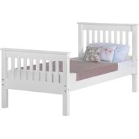 Seconique Monaco White 3ft Single High Foot End Bed