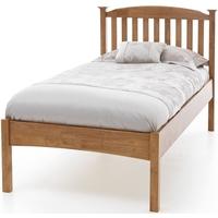 Serene Hevea Wood Eleanor Honey Oak Bed - 3ft Single Low Foot End