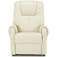 Serene Alta Cream Faux Leather Recliner Chair