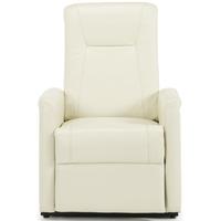Serene Brevik Cream Faux Leather Recliner Chair