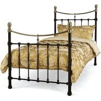 Serene Edwardian ll Black with Antique Bronze Metal Bed - 3ft Single