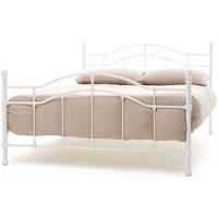 Serene Paris White Gloss Metal Bed