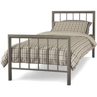 Serene Modena Champagne Metal Bed - 3ft Single