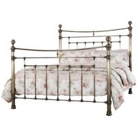 Serene Precious Edmond Antique Brass Metal Bed