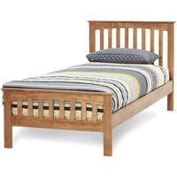 serene hevea wood amelia honey oak bed 3ft single