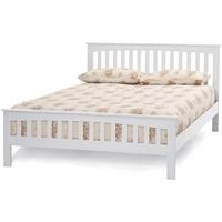 Serene Hevea Wood Amelia Opal White Bed