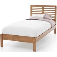 Serene Hevea Wood Esther Honey Oak Bed - 3ft Single