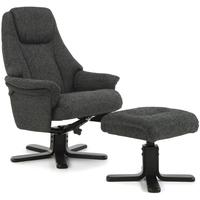 Serene Mysen Graphite Fabric Recliner Chair