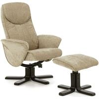 Serene Stavern Mink Fabric Recliner Chair