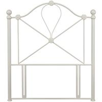 serene lyon ivory gloss metal headboard 3ft single