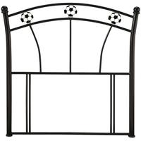 serene soccer black metal headboard 3ft single