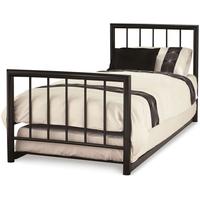 serene modena black metal guest bed