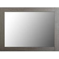 seconique lisbon black wood grain mirror