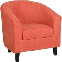 Seconique Tempo Orange Fabric Tub Chair