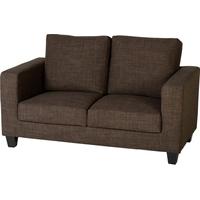 Seconique Tempo Brown Fabric Two Seater Sofa