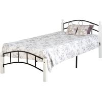 Seconique Luton White and Black 3ft Single Bed