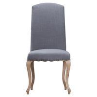 Set of 2 Edinburgh Luxury Studded Dining Chairs, Grey