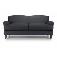 serena 3 seater sofa charcoaldark legs