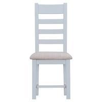 Set of 2 Winchester Ladderback Dining Chairs, Grey/Oak