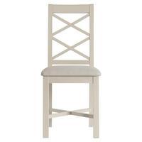 Set of 2 Albany Upholstered Dining Chairs, Truffle/Natural