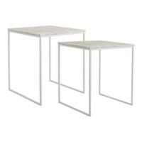 Set of 2 Isla Side Tables, White