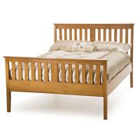 Serene Grace 5FT Kingsize Wooden Bedstead - Golden Cherry - High Footend