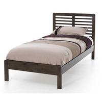 serene esther walnut 3ft single wooden bedstead