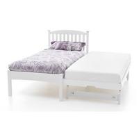 Serene Eleanor Opal White Low Foot End 3FT Single Wooden Guest Bed