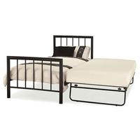 serene modena 3ft single metal guest bed frame only