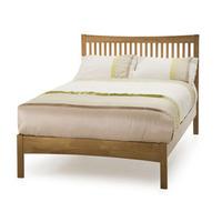 serene mya 5ft kingsize wooden bedstead oak