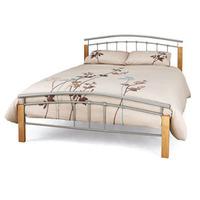 Serene Tetras 5FT Kingsize Metal Bedstead - Silver