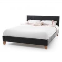 serene tivoli 4ft 6 double faux leather bedstead