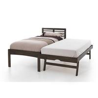 serene esther walnut 3ft single wooden guest bed