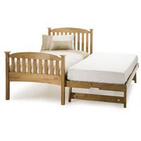 Serene Eleanor 3FT Single Wooden Guest Bed - Oak