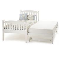 serene eleanor 3ft single wooden guest bed white