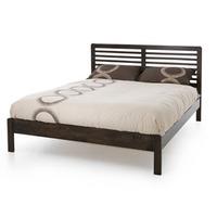 serene esther walnut 5ft kingsize wooden bedstead