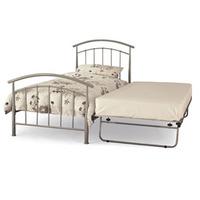 serene neptune 2ft 6 small single metal guest bed